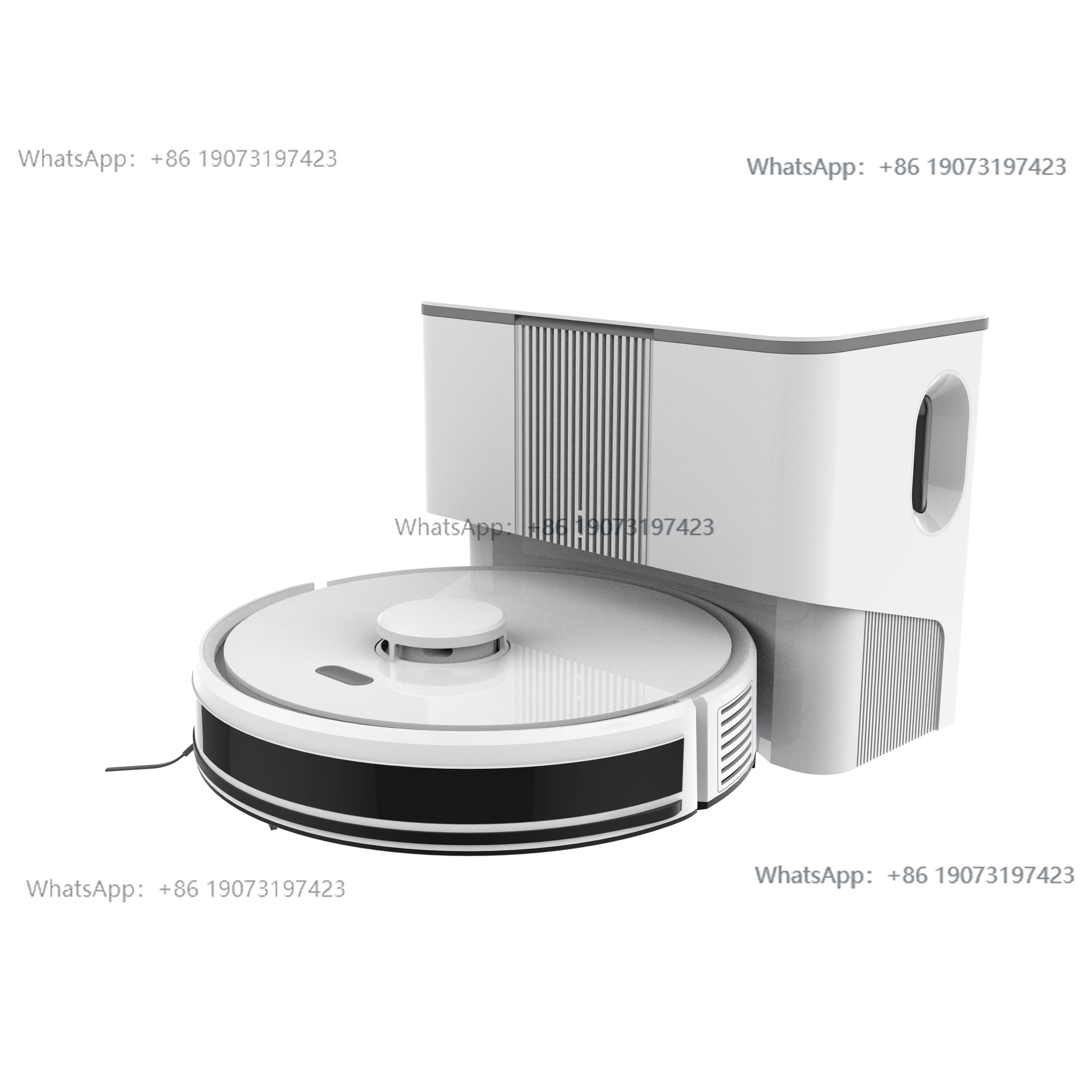 Bagotte intelligent automatic emptying robot vacuum cleaner with wet/dry mopping battery power for hotel and home use