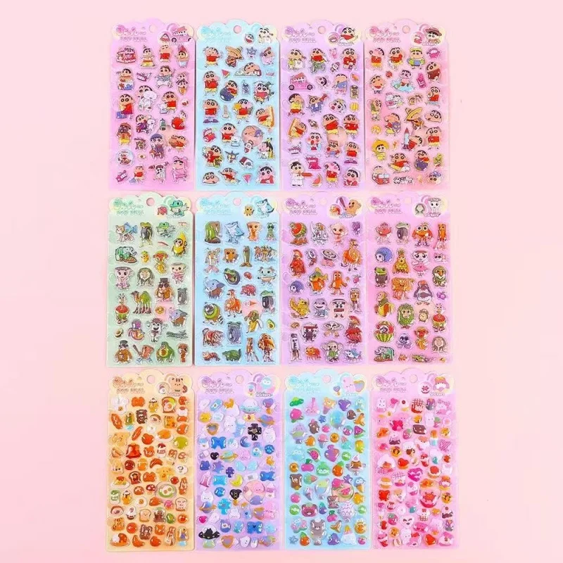 

Набор из 4 наклеек Kuromi Crystal 3D с рельефным изображением: милые декоративные стикеры для чехлов телефонов, стаканов, кошельков и других предметов.