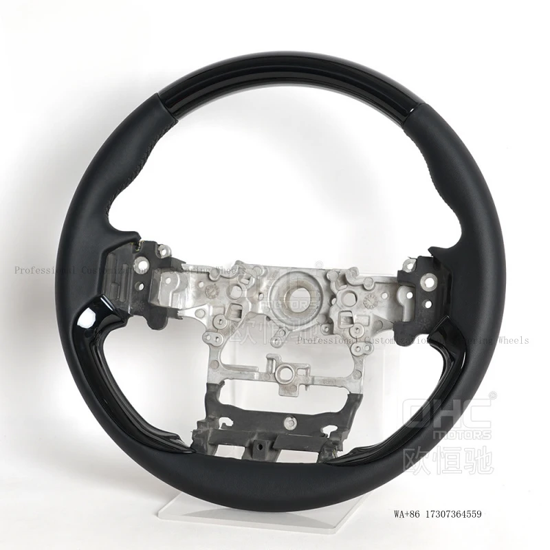 New 24-25 for Toyota Prado LC250 steering wheel modification and upgrade with black spray-painted car steering wheel