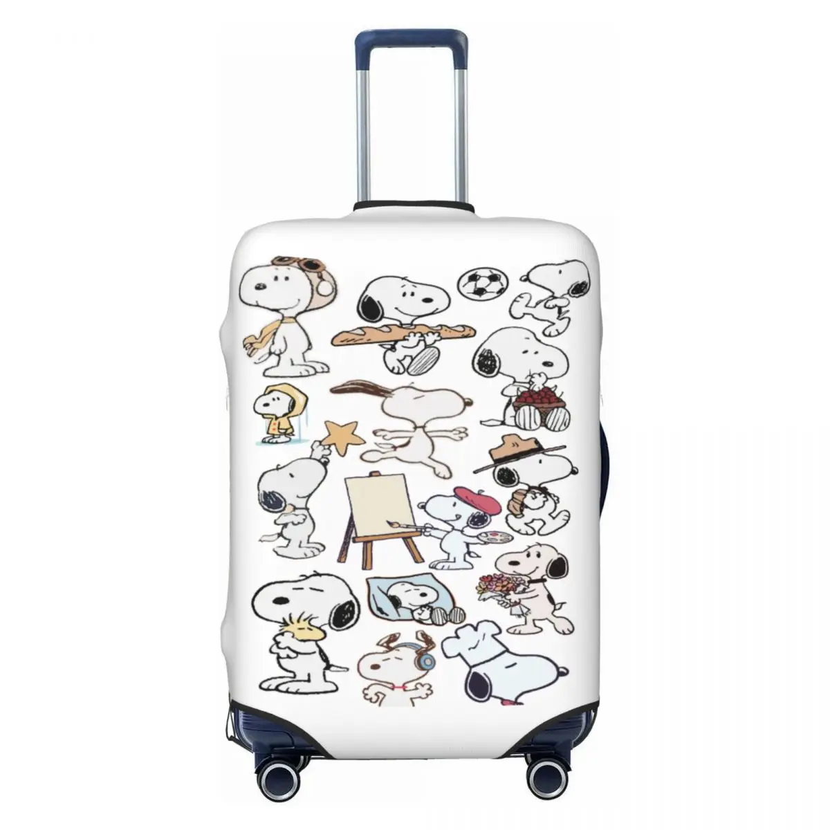 

Custom S-snoopys Animated Cartoon Travel Luggage Cover Washable Suitcase Cover Protector Fit 18-32 Inch