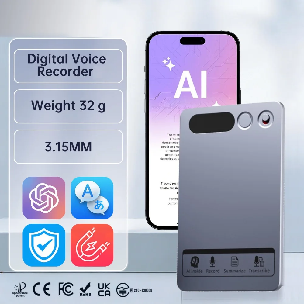 AI Voice Recorder Real Time Speech Translation ChatGPT-5 App Phone Call for Meetings Lectures Calls AI Transcription Transcribe