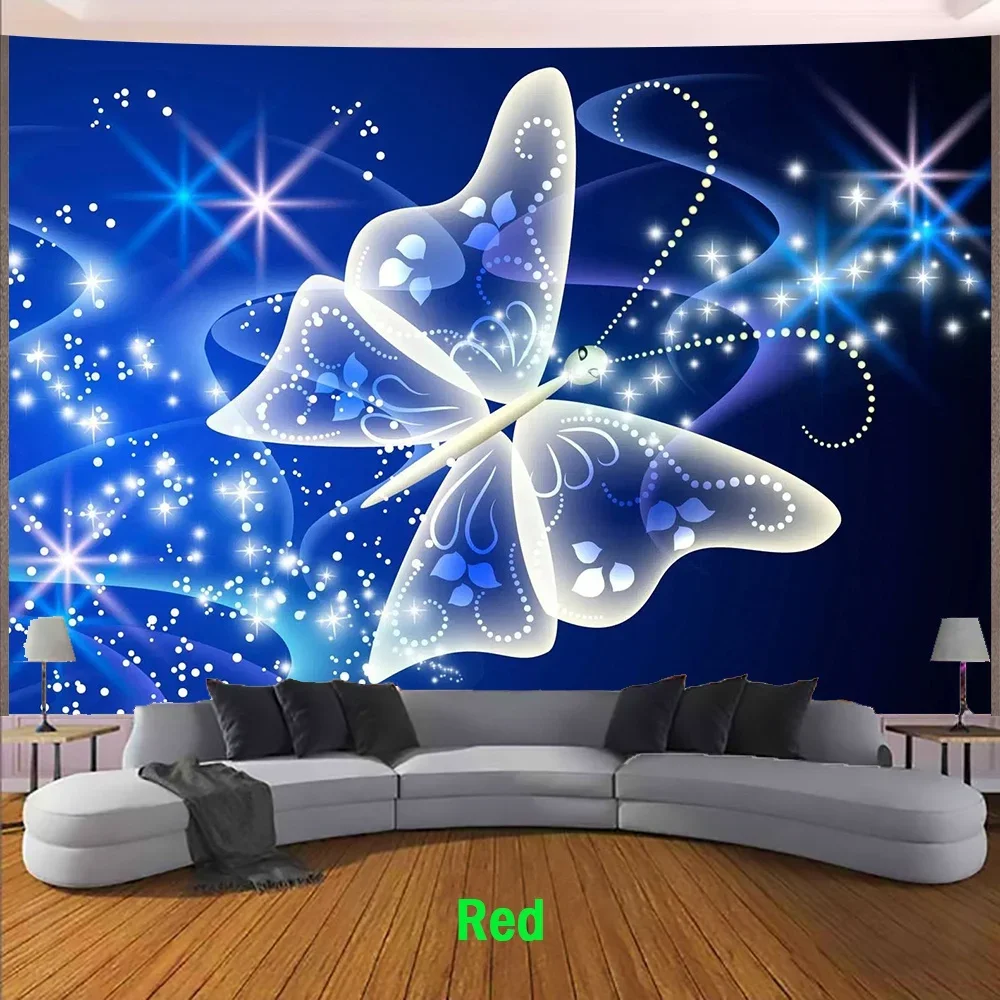 New 3D Butterfly Printed Tapestry Wall Decor Tapestries Decoration Curtain Tapestry Wall Hanging Big Bohemian Tapestry