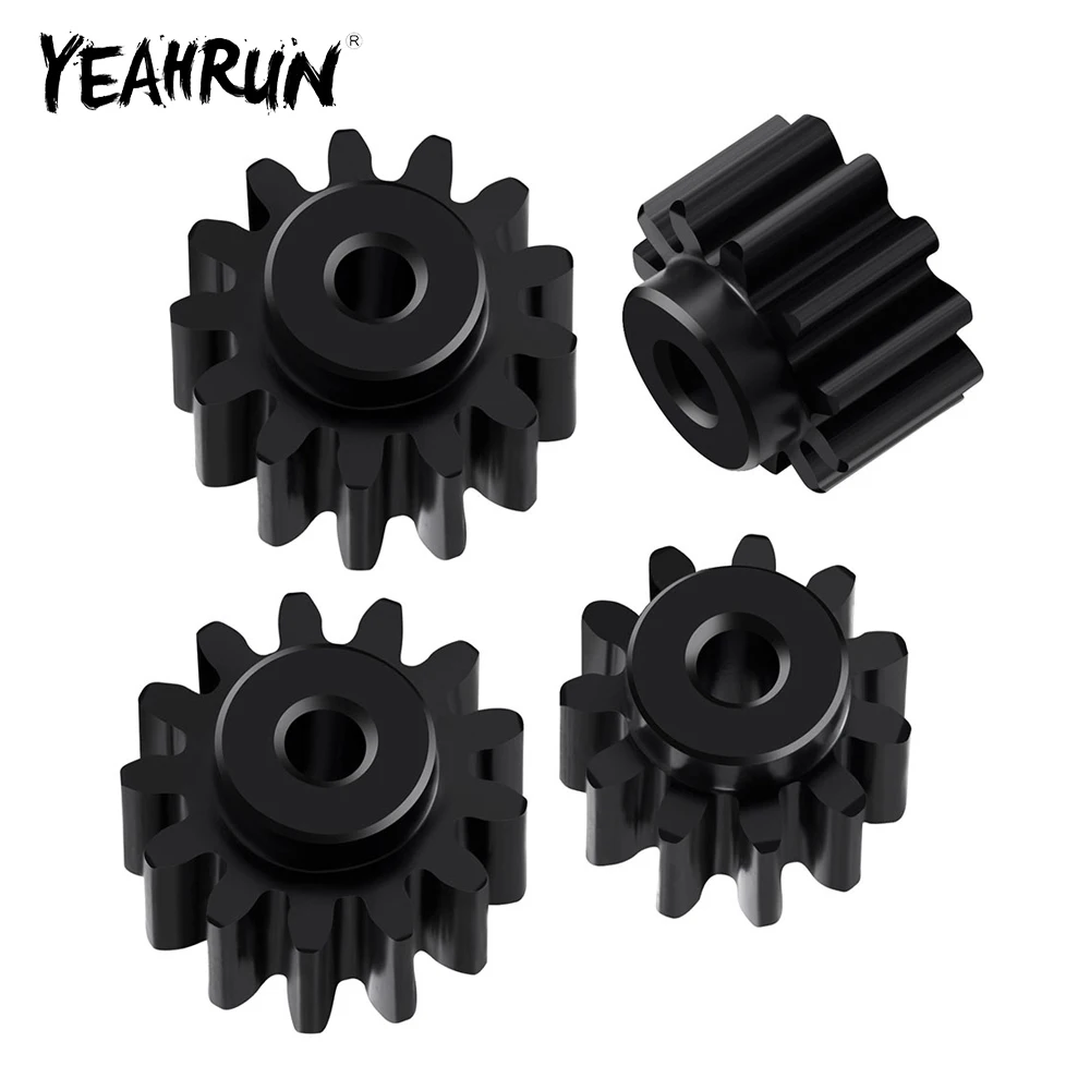 

YEAHRUN, 4 шт./компл., металлический сплав, 0,5 м, 11 т + 13 т, моторные шестерни для LOSI 1/24 Micro-B 2WD, багги, детали для обновления радиоуправляемого автомобиля