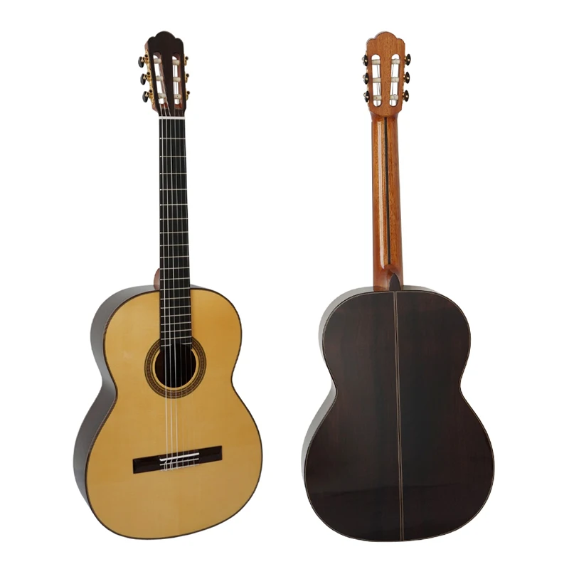 

Handmade High End Grade Replica Hauser Style Classical Guitar All Solid Spruce/Cedar Top and Rosewood Body