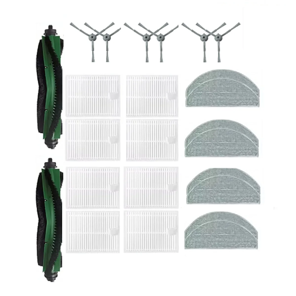 24 قطعة لـ Conga 7490 Ultimate Home Genesis/Lubluelu L20 مكانس كهربائية للكنس ملحقات أجزاء نظافة استبدالM14K