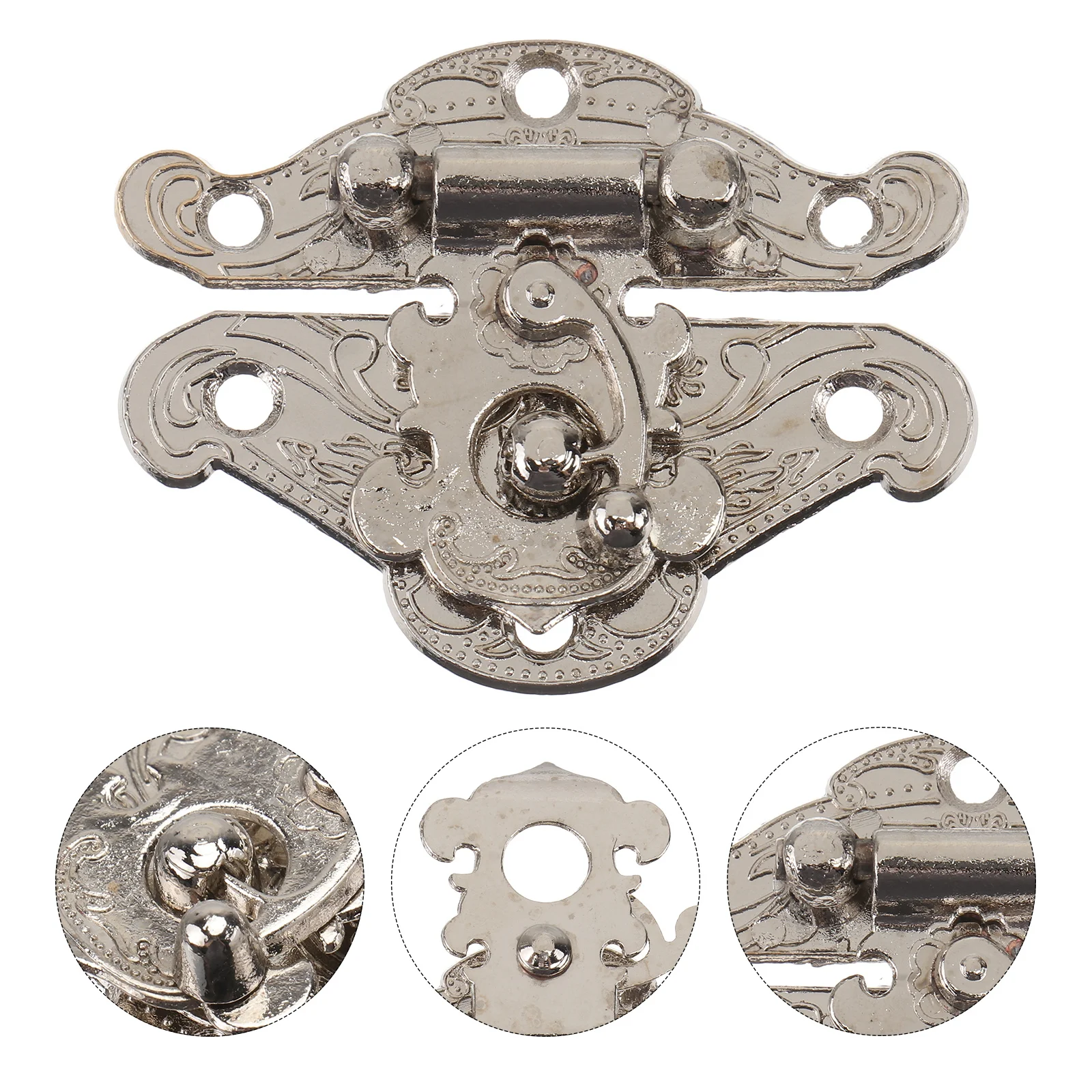 

10Pcs Zinc Alloy Lock Buckle Retro Style Durable Jewelry Box Latch Wooden Case Decorative Hasp Packing Box Lock