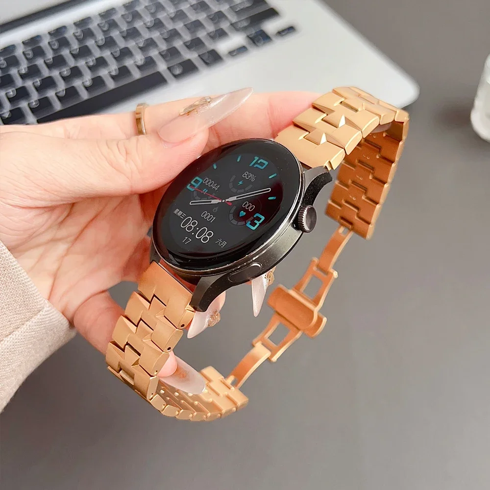 الفاخرة 22 مللي متر سوار فولاذي غير قابل للصدأ لهواوي GT5 برو GT4/5 46 مللي متر في نهاية المطاف 4/4Pro للجنسين الأشرطة المعدنية ل Amazfit GTR 4/3/2 التوازن