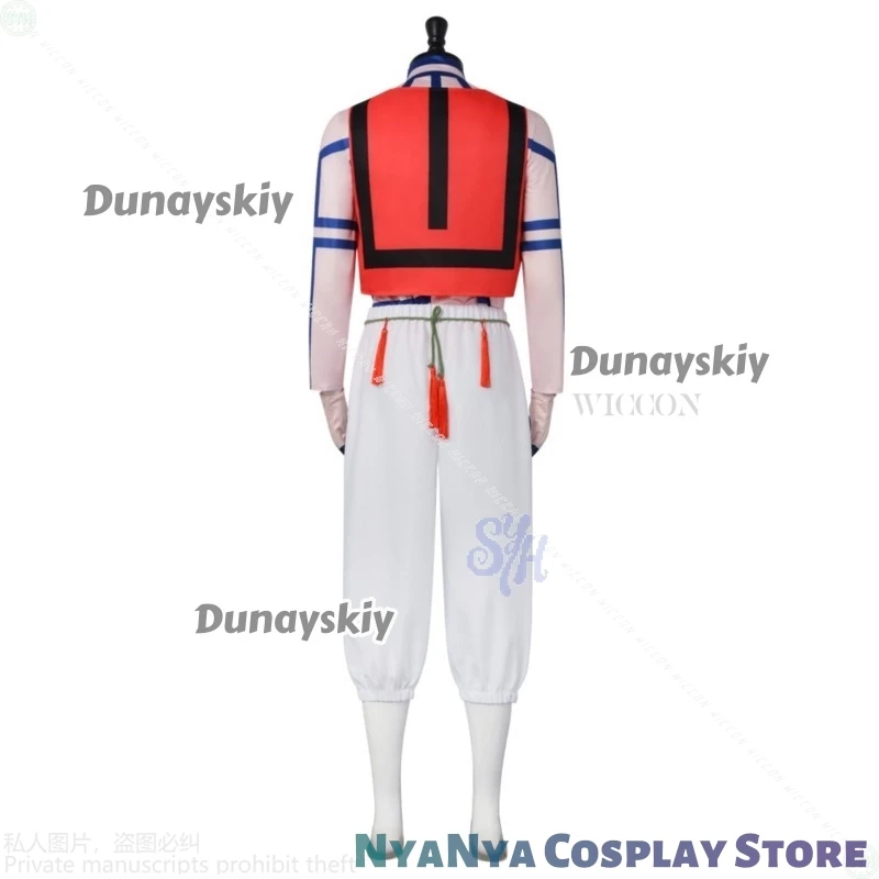 Película Demon Cosplay Infinity Anime Castle Hakuji Akaaza Ü Uniforme Mono Sexy Chaleco Rosa Accesorios Ojos Peluca Conjunto Halloween