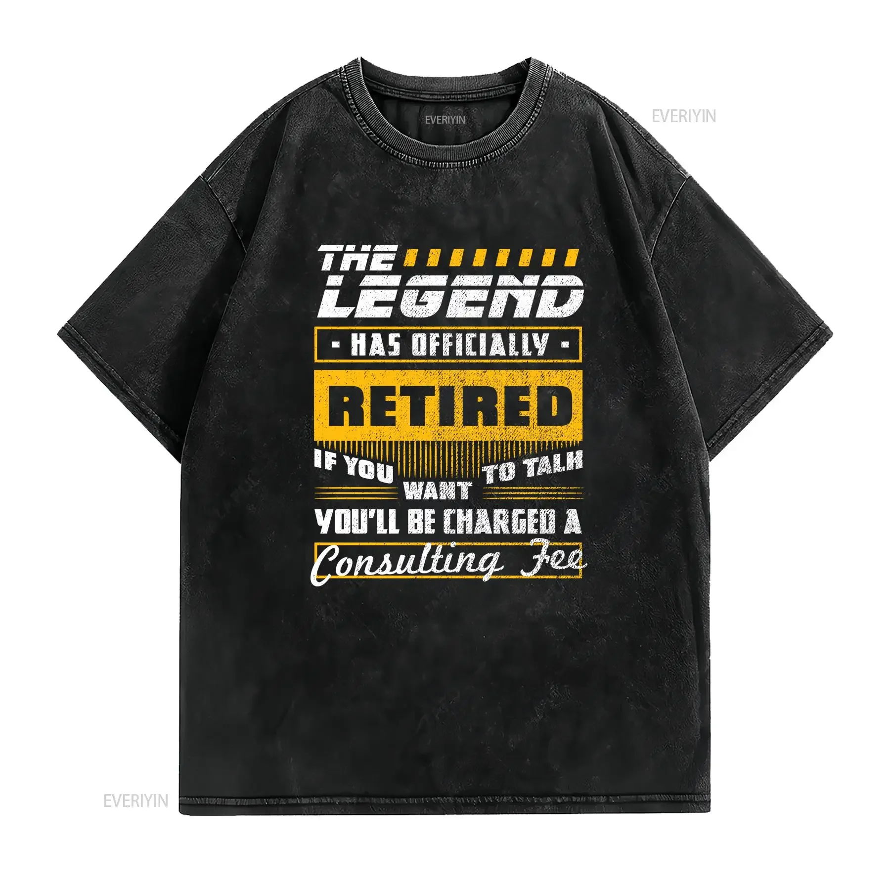 The Legend Has Officialy Retired T Shirt RetiremenT Pensioner Resignation Elder For Retiree vintage Washed