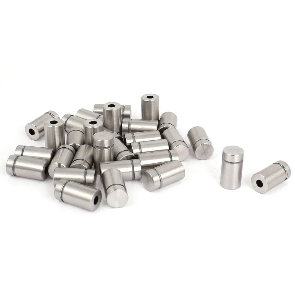 Hot Sale 30 Pieces 12 X 22mm Stainless Steel Spacer Glass Holder Sign Mounting