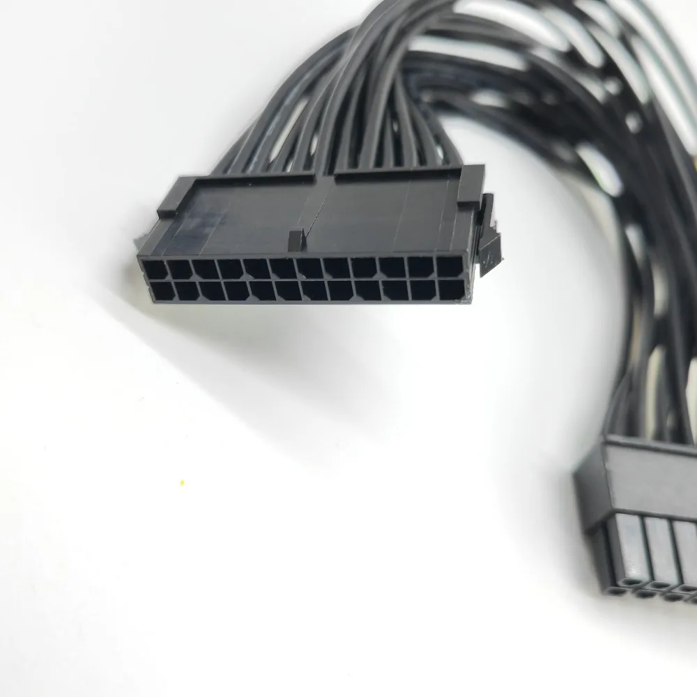 Small 24Pin to Plus  & CPU 4Pin Power Suplly Cable Male  Female   for HP/HP Changyou Mini  Supply