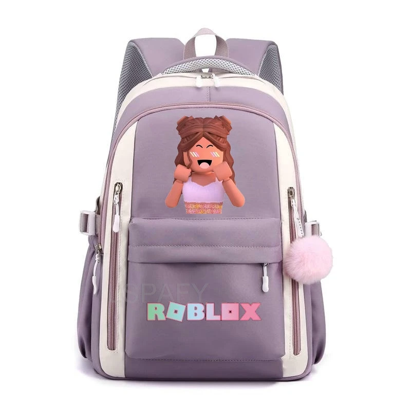 Nowy plecak do gier ROBLOX nastoletnia dziewczyna uczeń powrót do szkoły tornister Anime Bookbag torba dziewczyna chłopiec plecak dla dzieci﻿ Plecak