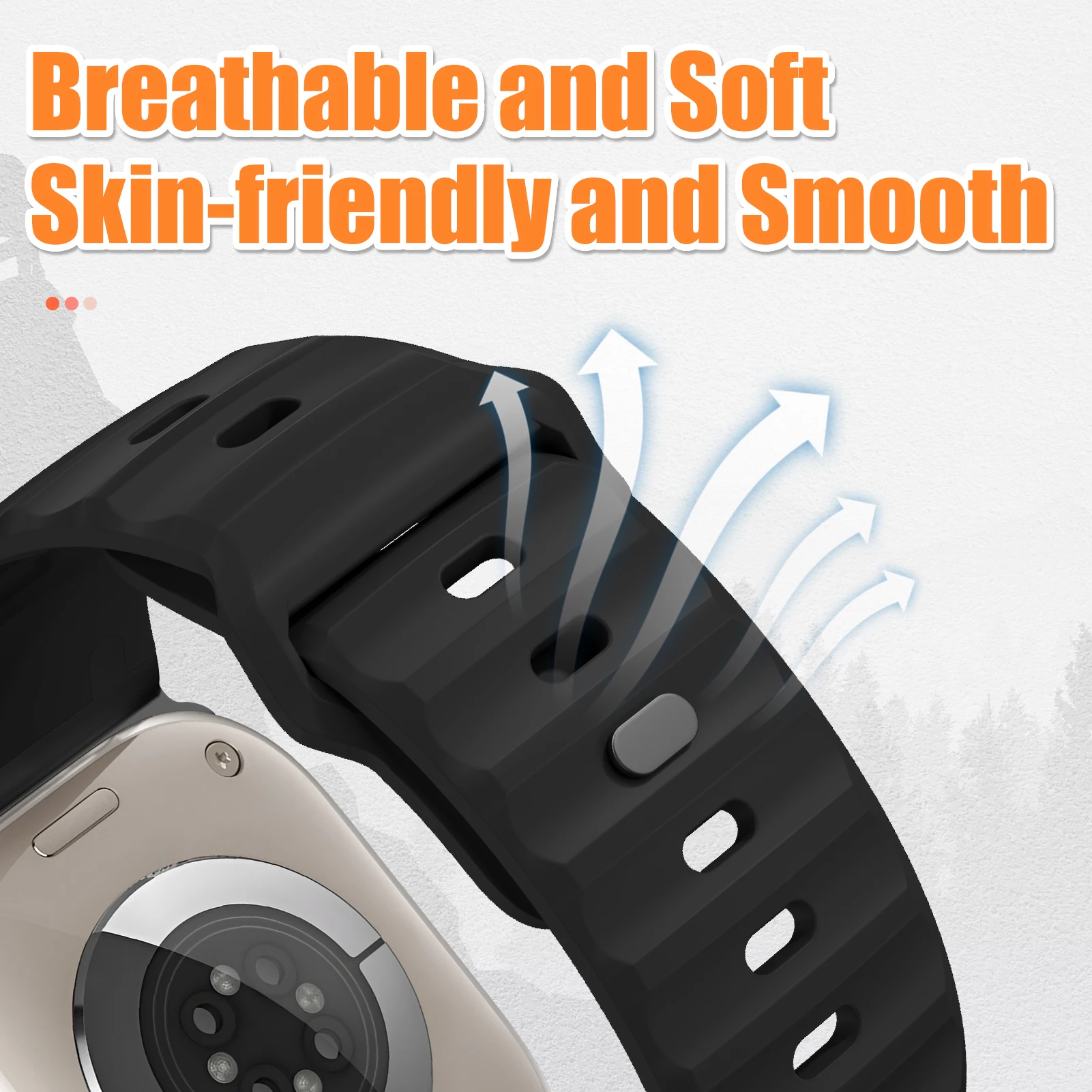 Sport-Silikonarmband für Apple Watch Ultra 2 Band 49 mm, Edelstahl-Correa-Armband, iWatch Serie 11 9 8 7 SE 10 45 mm 44 mm 46 mm – Detail 6