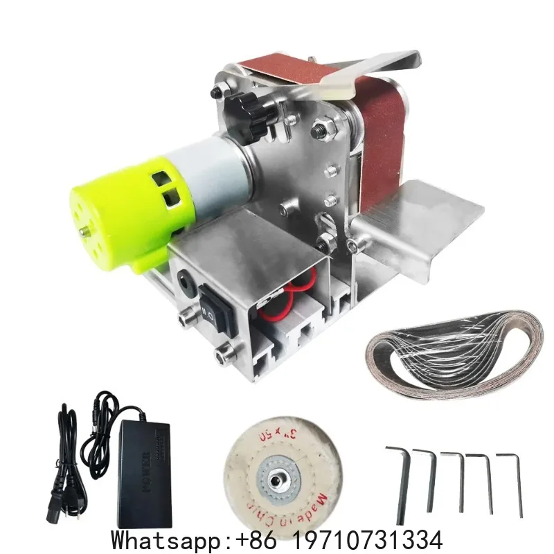 Mini Electric Sander Belt Grinder Multifunctional DIY Knife Sharpener, 775 110-240v 4-axis Variable Speed Handheld Power Tools
