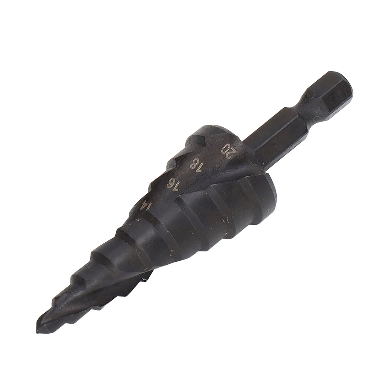 Gat Ruimer Stap Boor HSS Spiraal Pagode Gat Ruimer Hex Shank Tool voor Metaal Zwart Stap Boor Stapte Boor