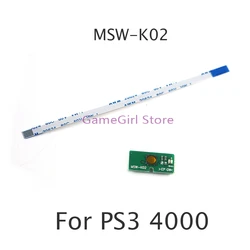 1pc Power On Off Board MSW-K02 For PS3 Super Slim 4K CECH-4000 Optical Drive Switch Board MFW-001 with 6pin Cable