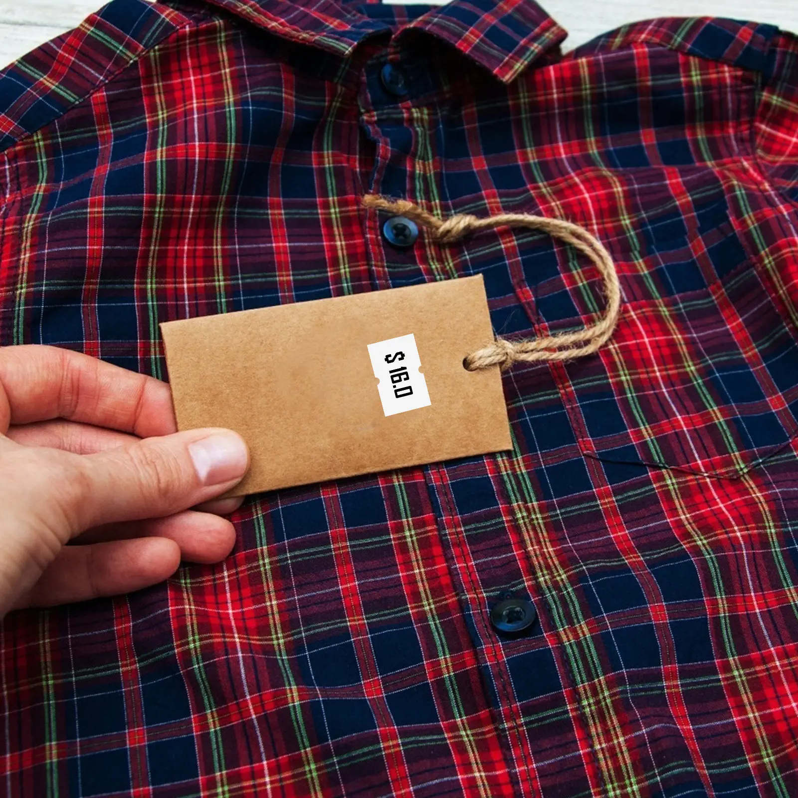 

10 Rolls Premium Price Tag Sticker Paper Self Adhesive for Home Office Small Business Product Identification No Curl