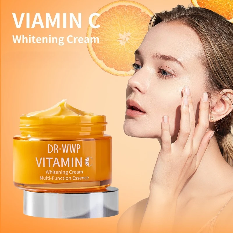 

Vitamin C whitening cream moisturizing brightening complexion antioxidant reducing wrinkles repairing skin moisturizing face