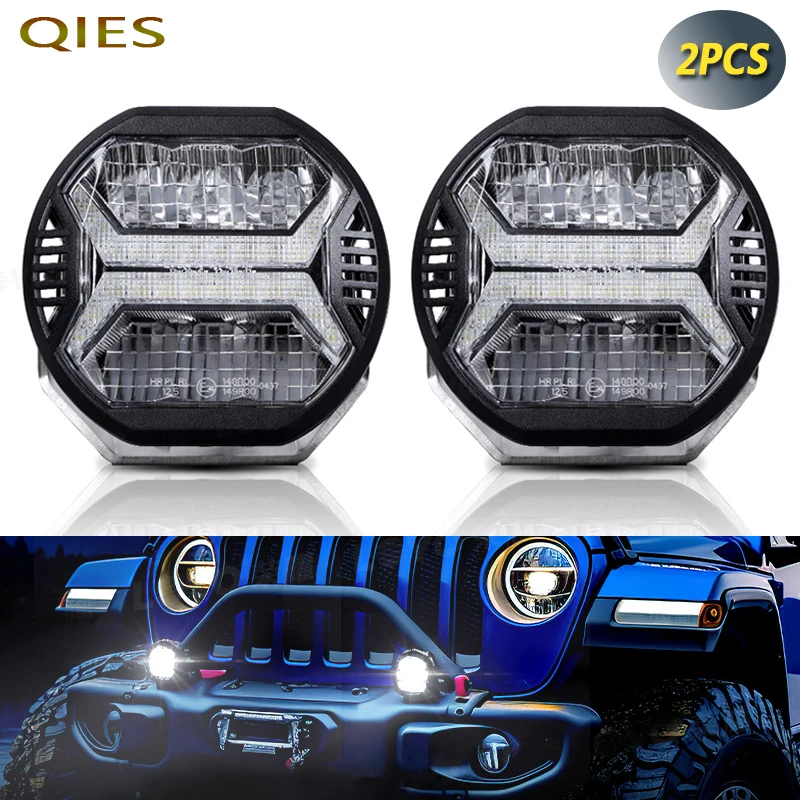 

2PCS 5.75 Inch Ultra Bright Spot Light High Brightness Work Light Off-road Track Motorcycle ATV UTV Lamp Daytime Running Lights