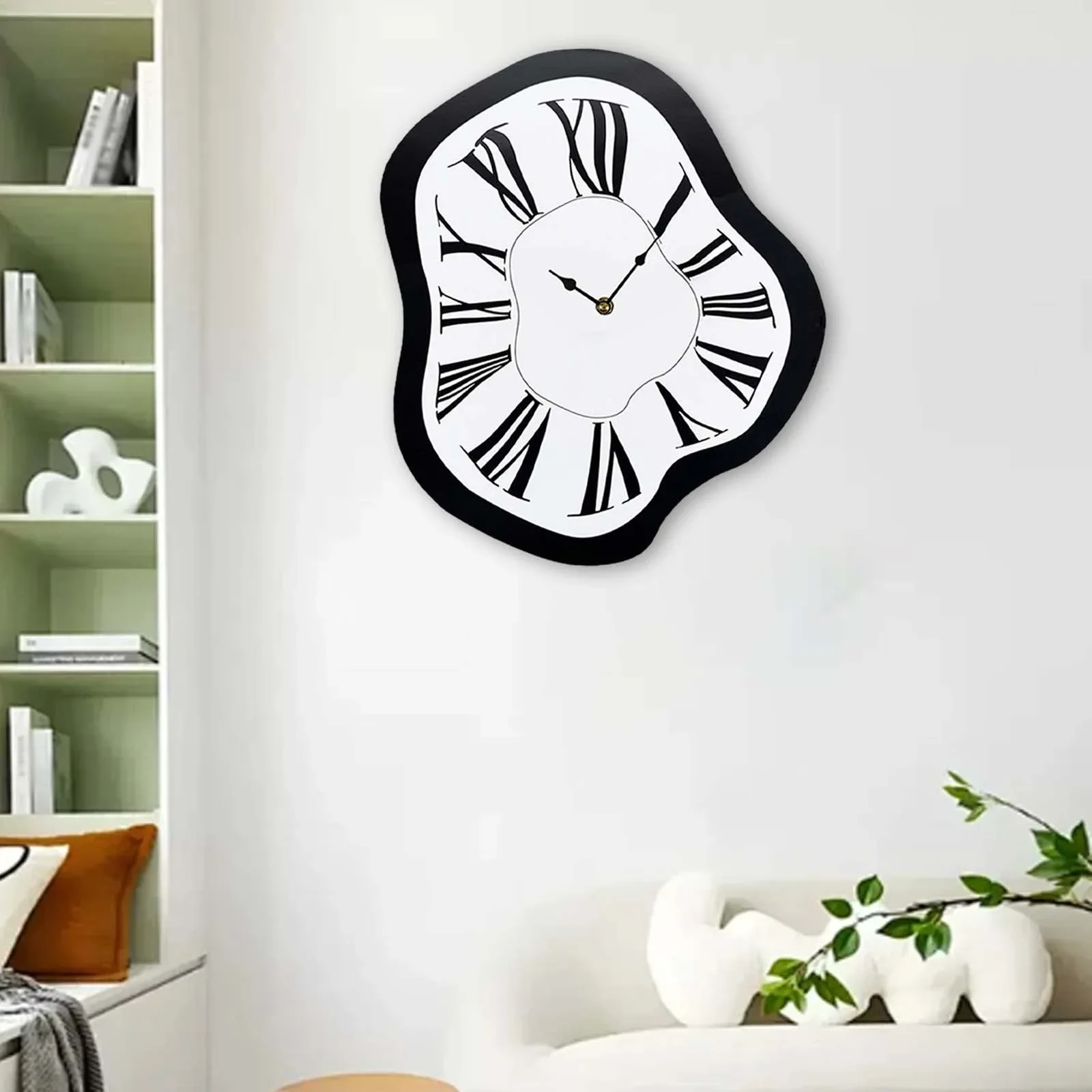 Creative Melting Clock Unique Acrylic Distorted Clocks for Shelf Office Shop Desktop Ornament House Decoration DROPSHIPPING