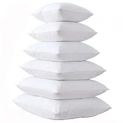 1/2PCS White Pillow Core Cushion Filling Sofa Bed Bedroom Dormitory Car Seat Hotel Soft Fluffy Detachable Washable Various Sizes