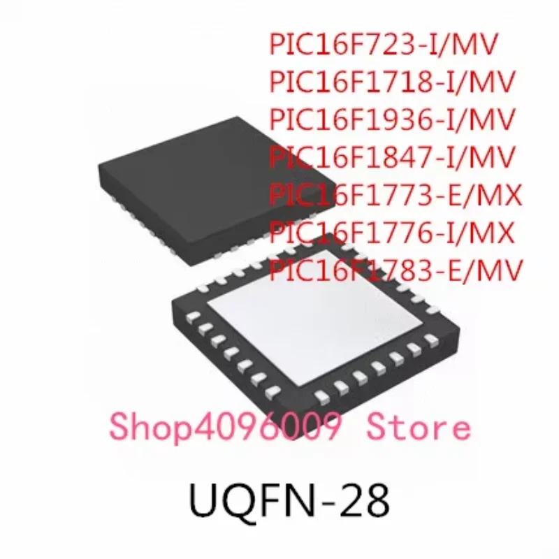 

10PCS PIC16F723-I/MV PIC16F1718-I/MV PIC16F1936-I/MV PIC16F1847-I/MV PIC16F1773-E/MX PIC16F1776-I/MX PIC16F1783-E/MV IC