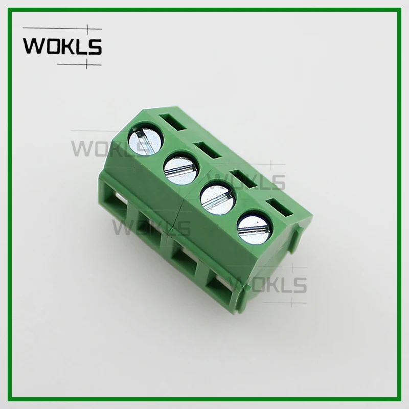 50PCS/100PCS 45 degree pcb screw terminal block / clamp connector brass kf103-5.0 DG103-5.0mm SMKDSP1.5/-5.0 ELK500S