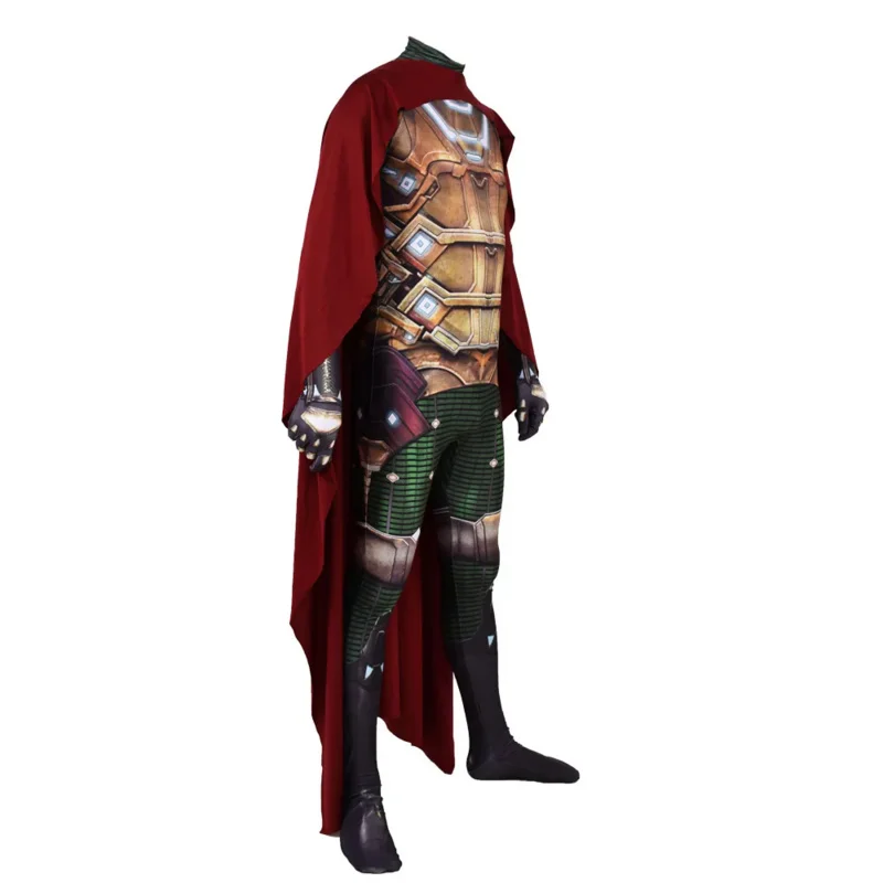 Mysterio Cosplay Kostuum Zentai Pak Anime Superheld Halloween Romper Volwassenen Kinderen