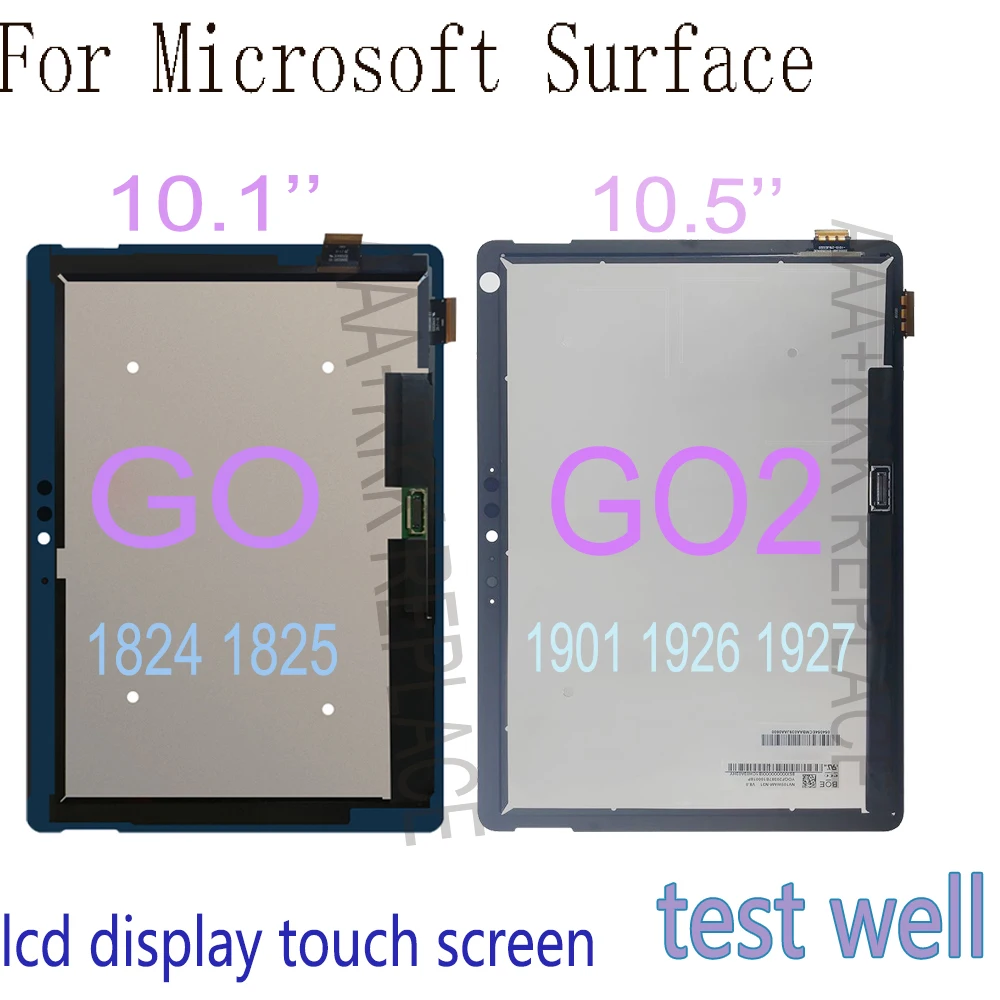 LCD Display For Microsoft Surface Go 1 Go 2 1824 1825 1901 1926 1927 LCD Touch Screen Digitizer Assembly for surface go2 go1 LCD