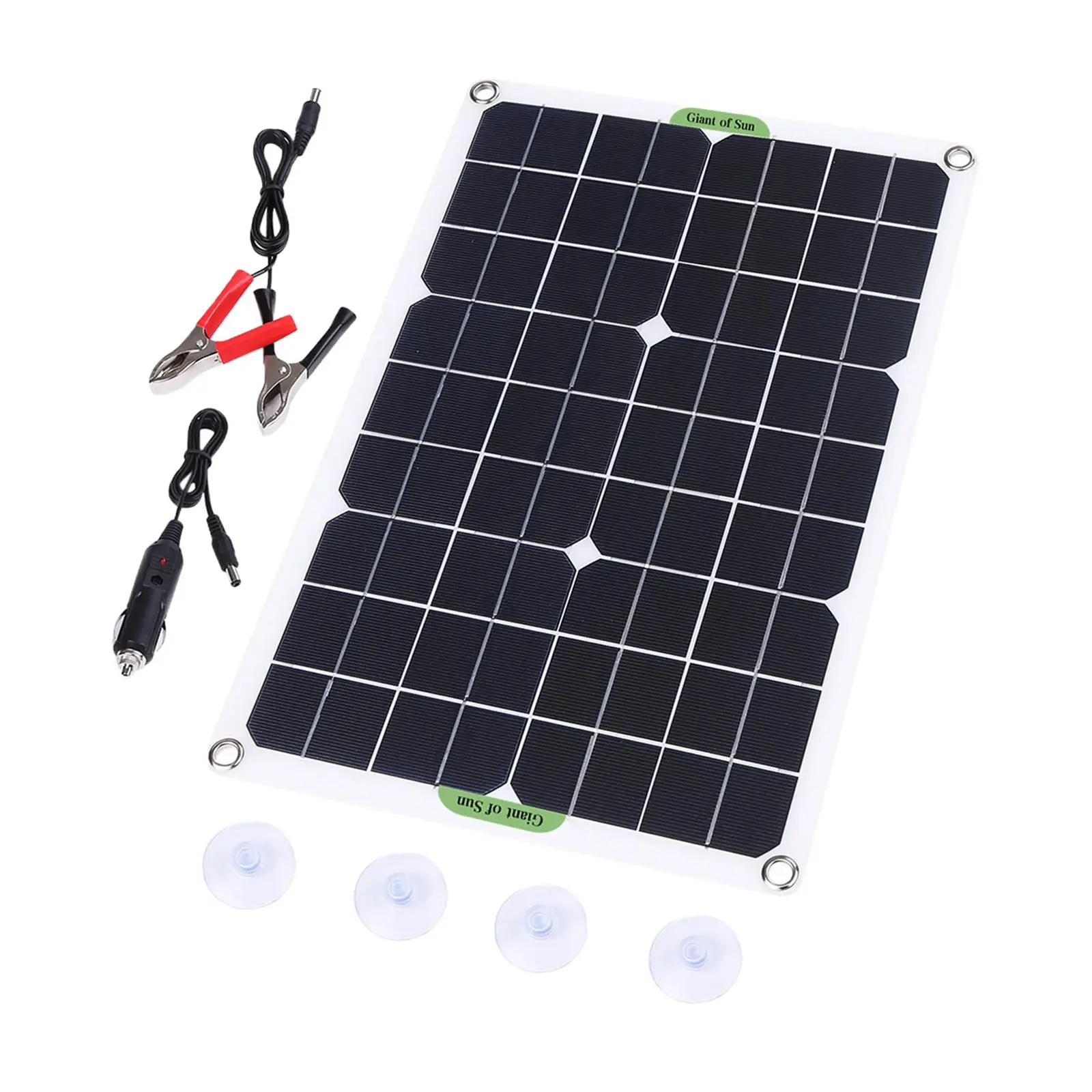 20W Solar Panel Kit Motorcycle Car Battery Camping Solar Camera 18V