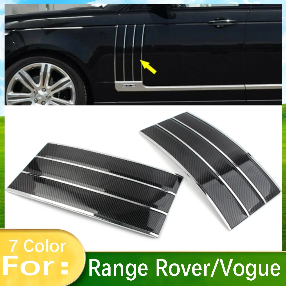 

For Land Rover Range Rover/Vogue L405 2013 2014 2015 2016 2017 Car Door Side Mesh Vent Grille Fender Frame Cover Air Vents Kit