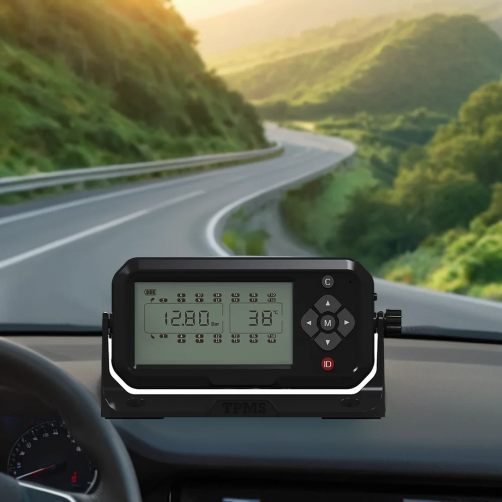 Truck Rv Bus Tp Sensor 203 Psi Wheels External Sensors Tire Pressure Monitoring System Tpms for Truck 12 Digital Ce IP67 24V