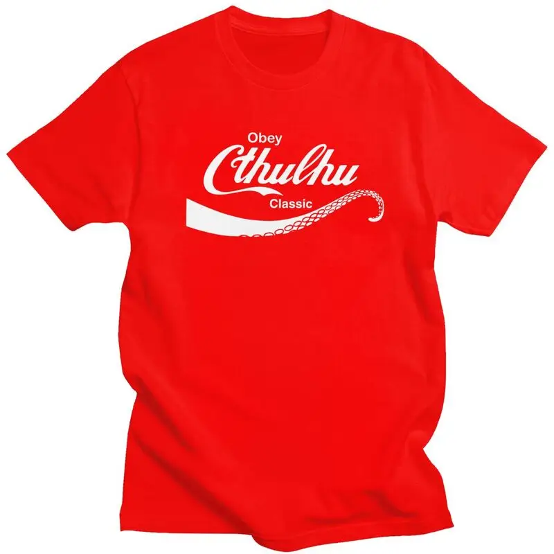 Custom Call Of Cthulhu Tshirt for Men Short Sleeve Casual T Shirt Fashion Lovecraft T-shirts Pure Cotton Tees Gift Idea