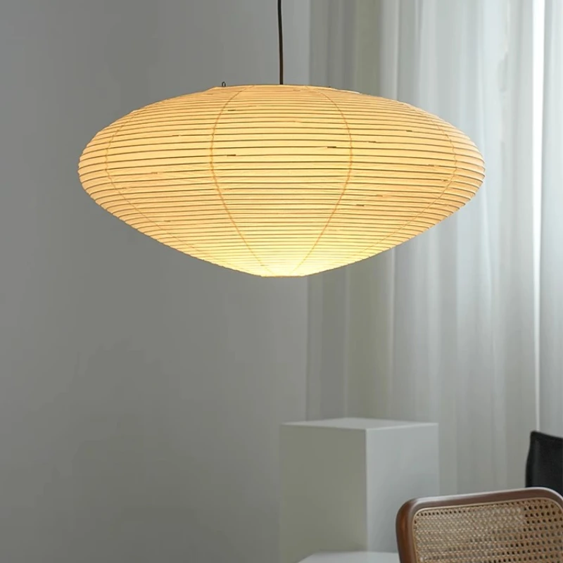 

Rice paper chandelier restaurant study bedroom designer wabi-**** atmosphere Japanese style homestay