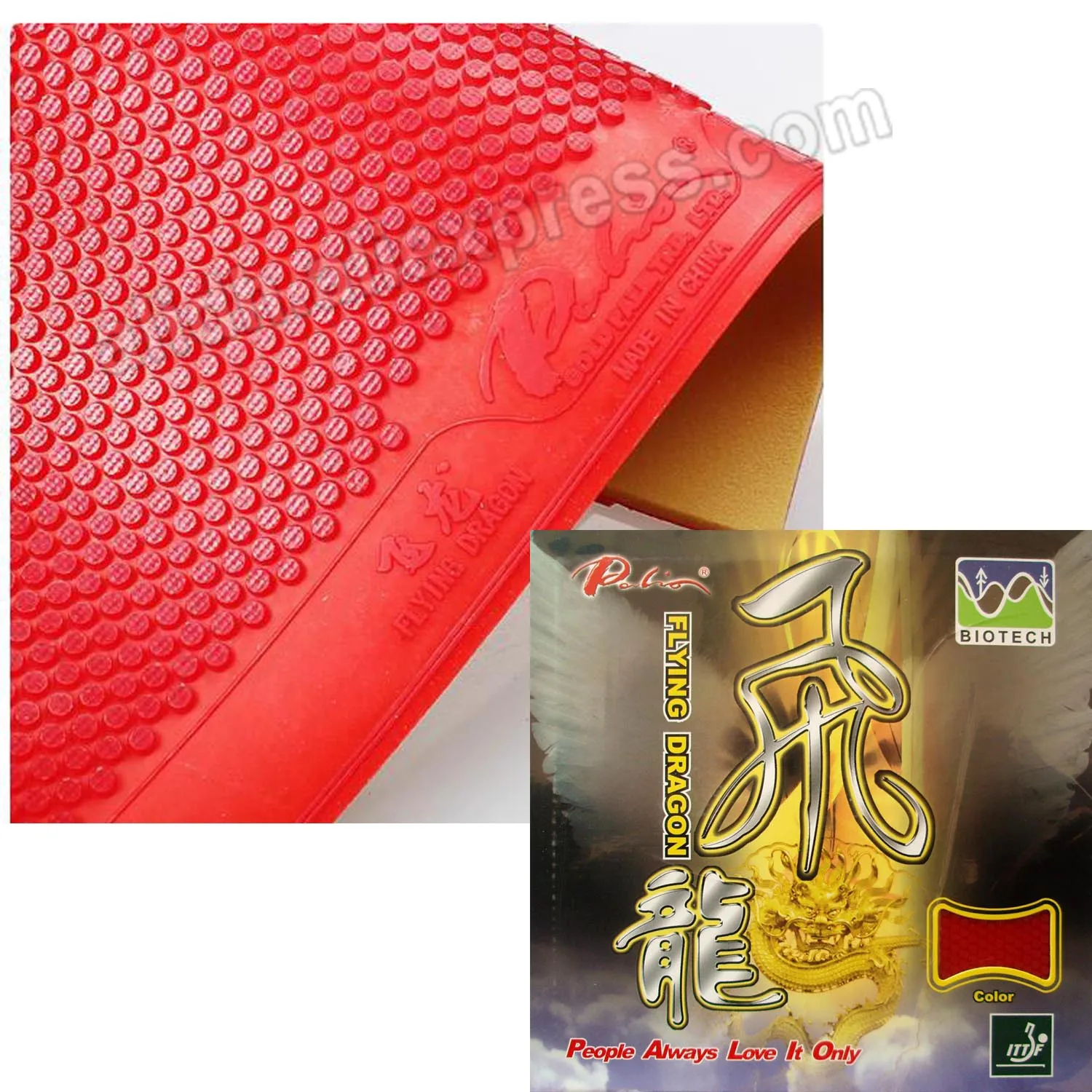 

Palio Flying Dragon BIOTECH с короткими шипами, накладка для настольного тенниса, пинг-понга с губкой 2,0 мм
