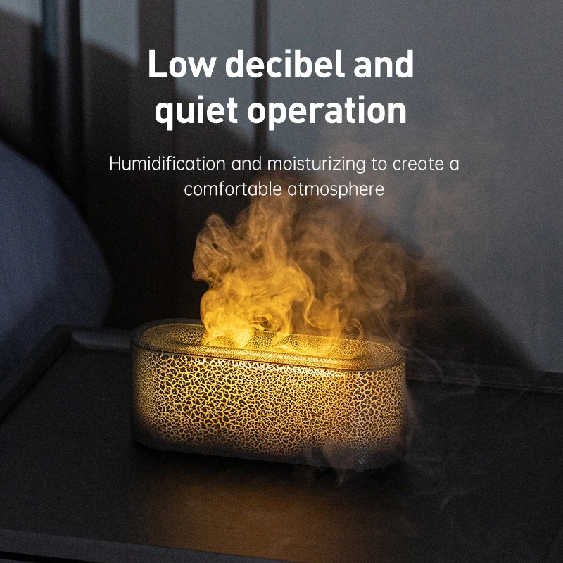 7 Colorful Flame Diffuser USB Air Humidifier Aromatherapy Essential for Bedroom Yoga Home Aroma Oil Diffuser Fragrance Diffuser