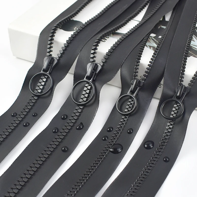 

1-5M Meetee Waterproof Resin Zippers with Zip Sliders 5# 8# Jacket Raincoat Closures Zipper Cursor Replacement Tent Zips Repair