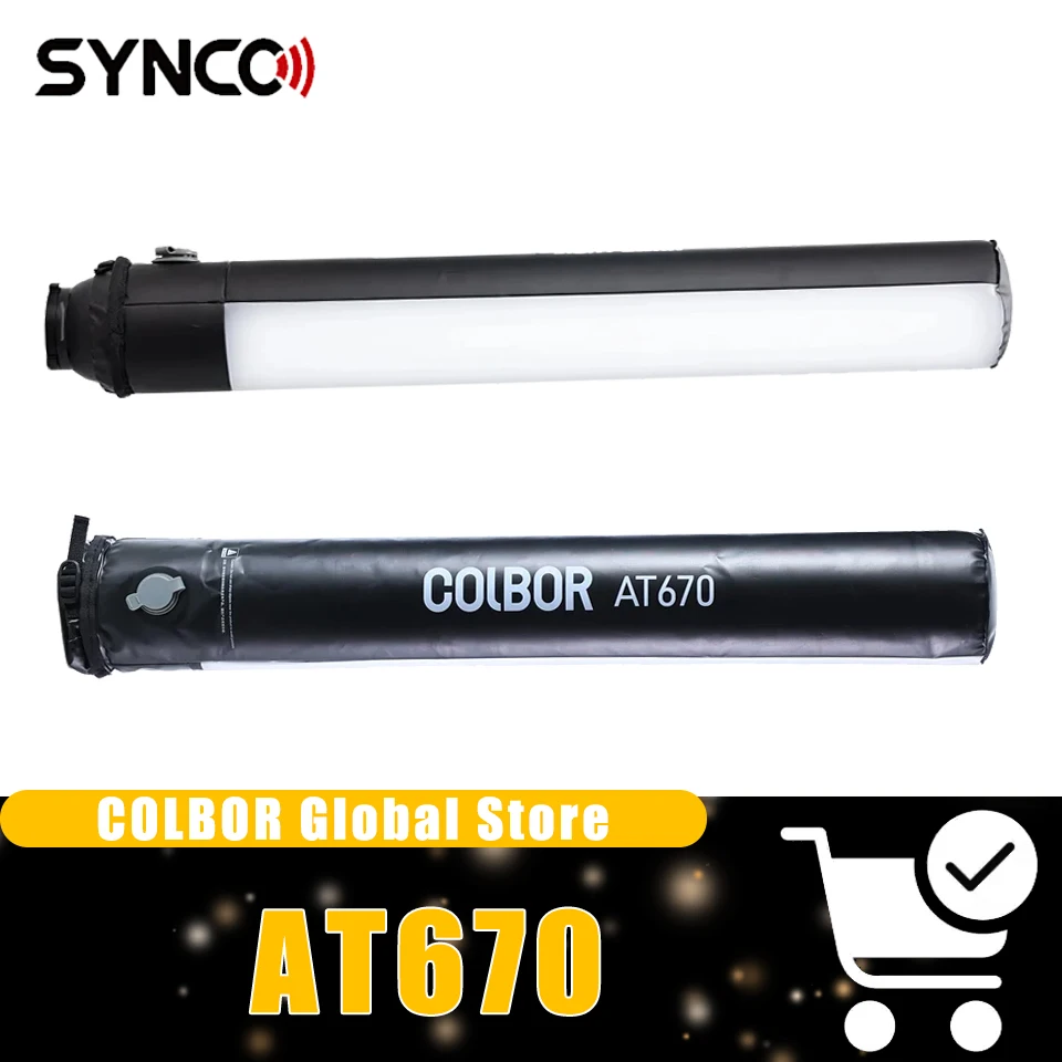 

COLBOR AT670 Airsoft Tube Photography Light Accessories Inflatable Softbox Diffuser for Video Light Wonder W60 W60R W100 W100R