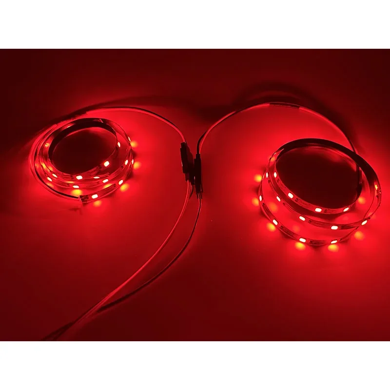 RC Car Chassis LED Lights Bar Lamp Strip for 1/10 Traxxas Crawler TRX4 Defender Axial SCX10 90046 Rustler RC4WD FMS YIKONG 40083