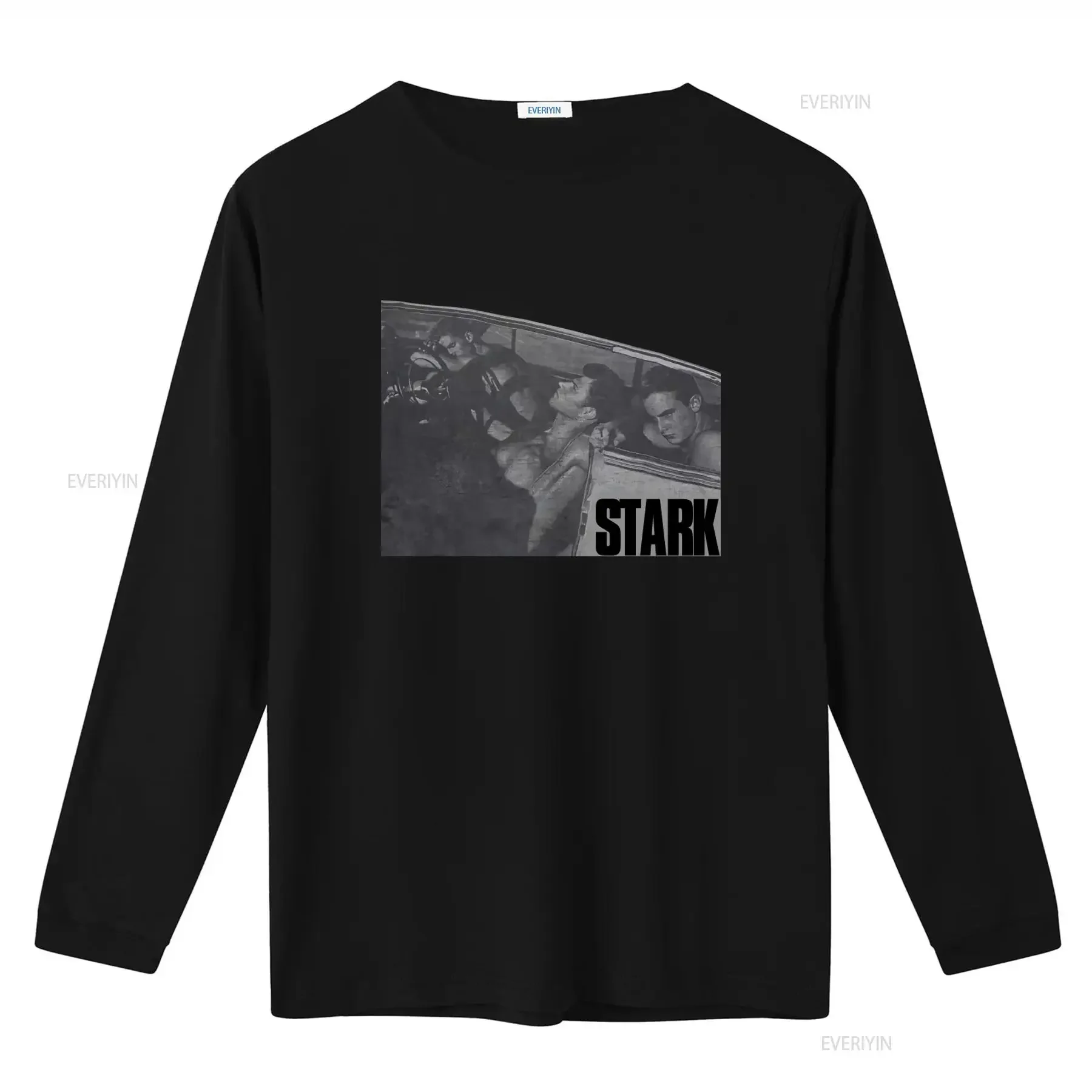 90s Vintage Berberzin Stark Photo Print T Shirt Black Bruce Weber Design Men's Size XL vintage Washed Soft designer clothes