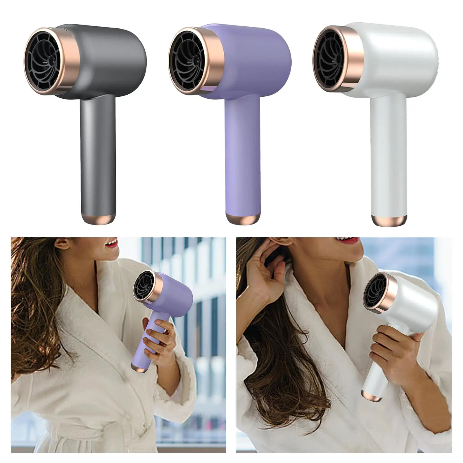 Travel Hair Dryer Compact Professional Fast Drying Hair Dryer Power Cordless Hair Dryer for Travel Women Men Hotel Home Outdoor