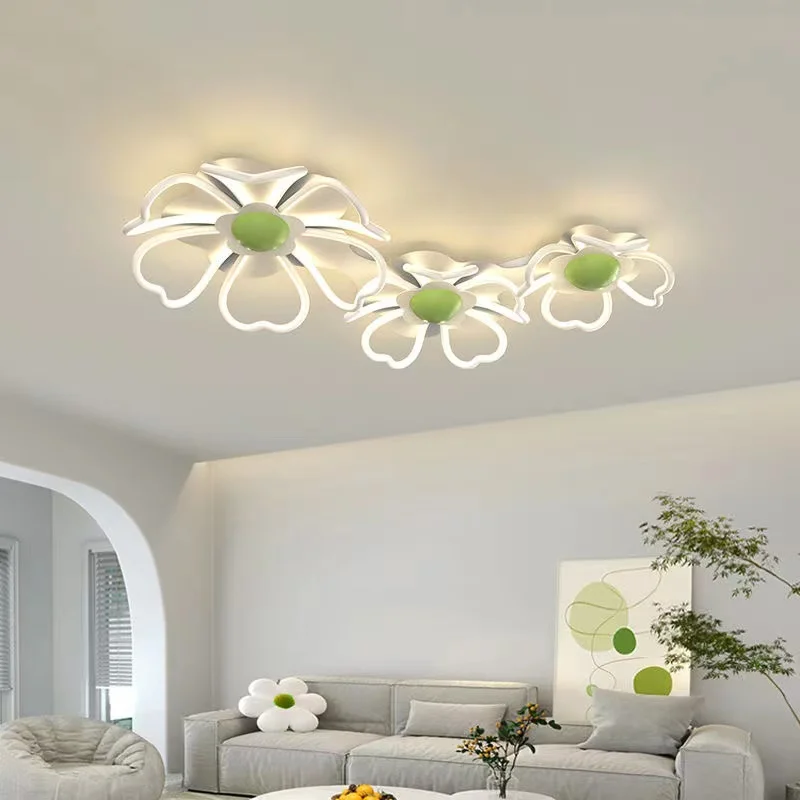 

Modern Flower Shape Led Ceiling Lights For Living Room Dining Kitchen Bedroom Ceiling Lamp Home Decor Kids Chandelier Lighting