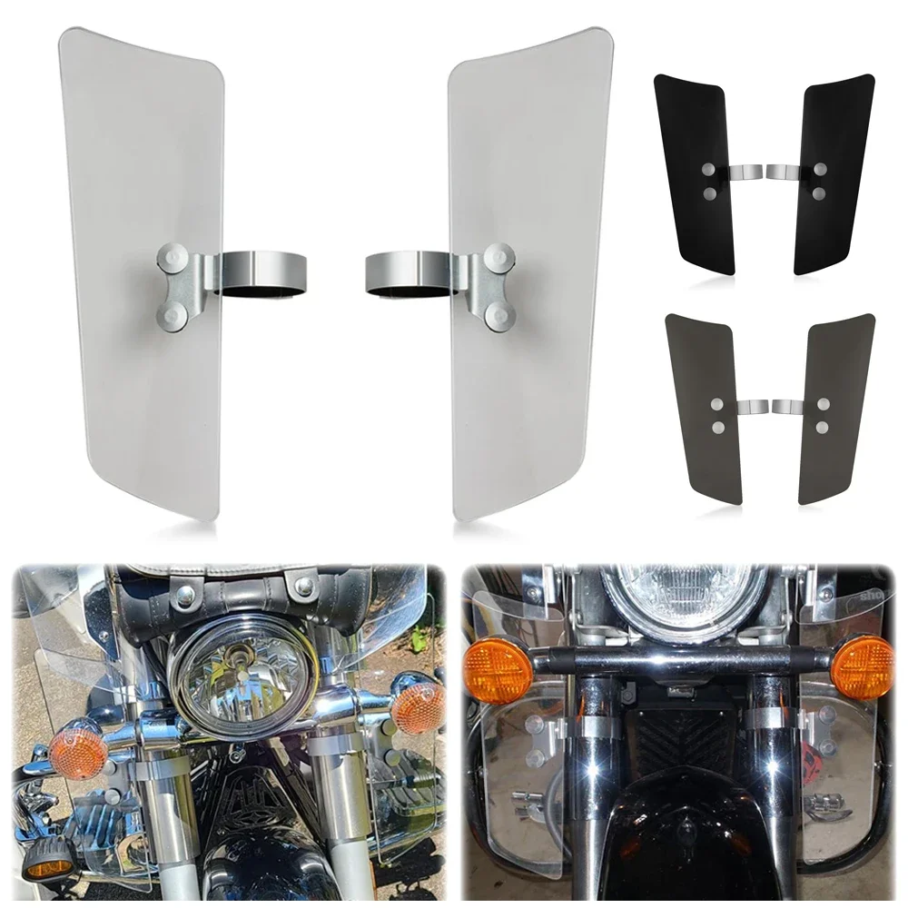 Motorcycle Wind Fork Air Deflector For Honda  VT1100C2 Shadow Sabre For VN1500D Vulcan Classic For Ymaha XV1600 Road For Suzuki