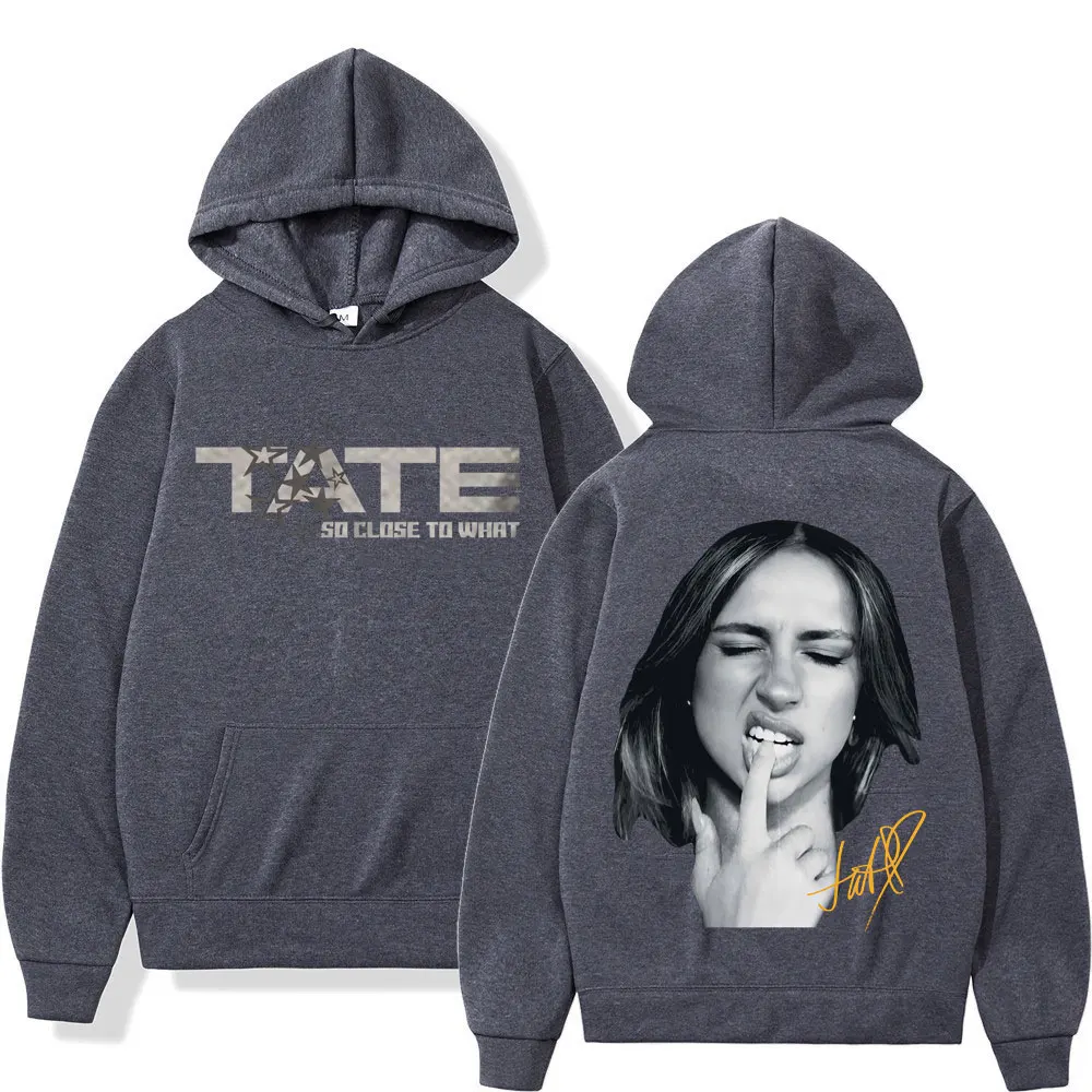 Tate Mcrae Album So Close To What Miss Possessive 2025 World Tour Hoodies Winter Oversized Harajuku Sweatshirts Unisex Pullovers