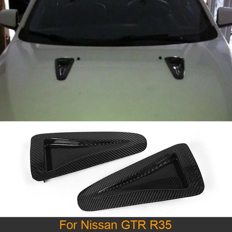

Carbon Fiber Car Front Engine Air Vent Trims Covers For Nissan GTR R35 2012 2013 Car Front Air Vent Fender Trims Covers