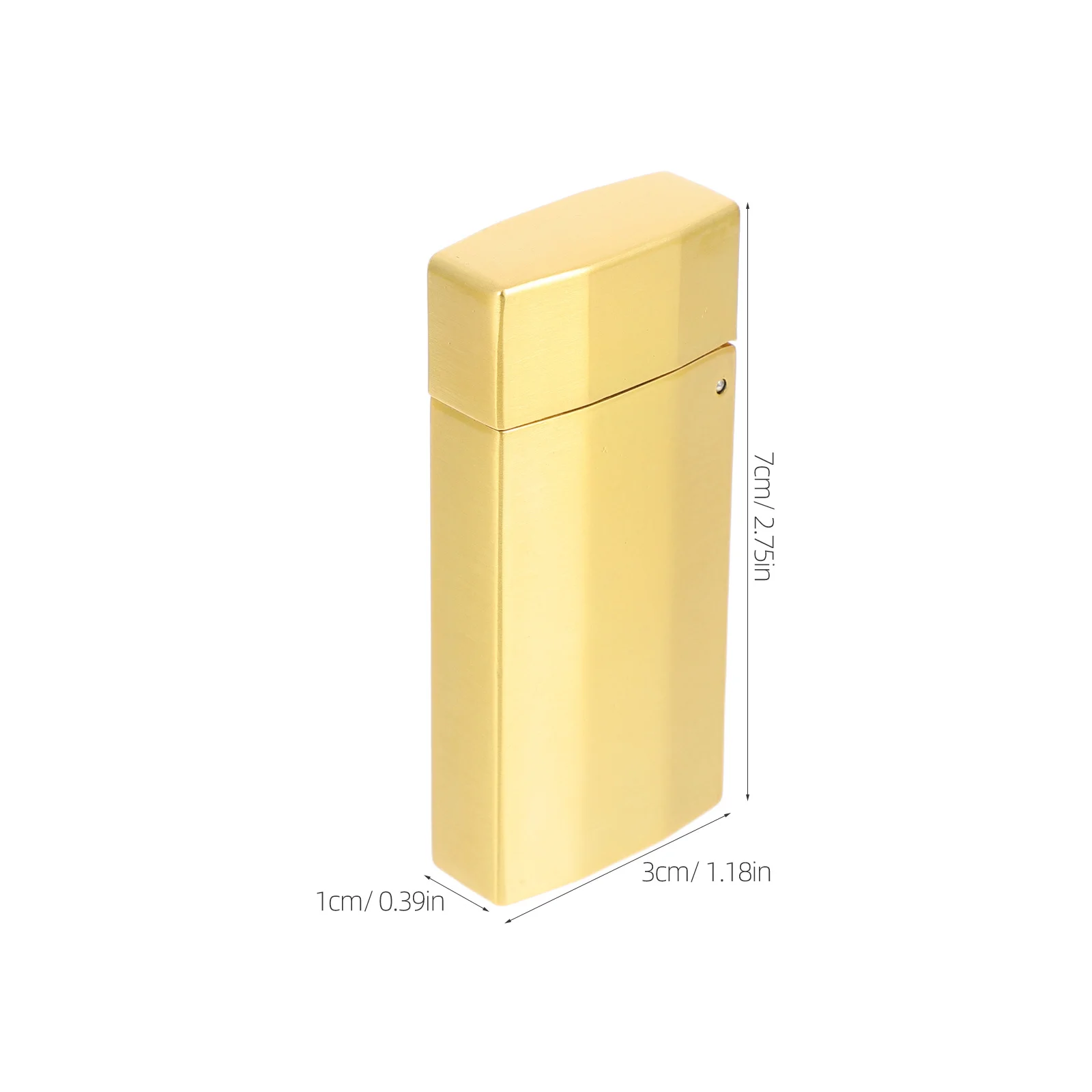 Étui à cigarettes en métal avec couvercle de briquet Vintage, Portable, rabattable, résistant aux rayures, pour les voyages en plein air