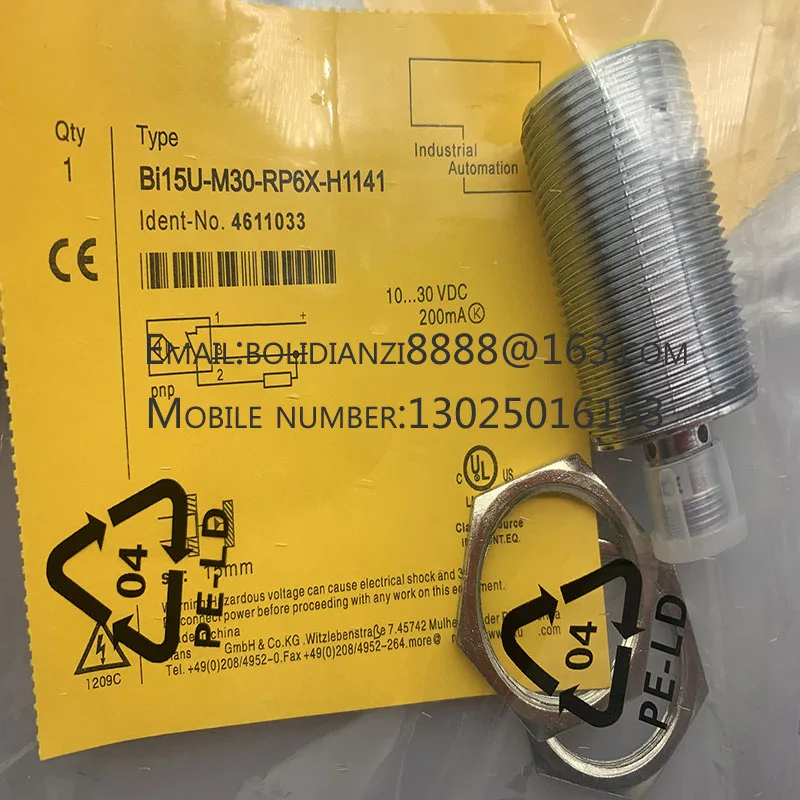 New proximity switch sensor BI15U-M30-AN6X-H1141 BI15U-M30-AP6X-H1141 One year warranty In stock