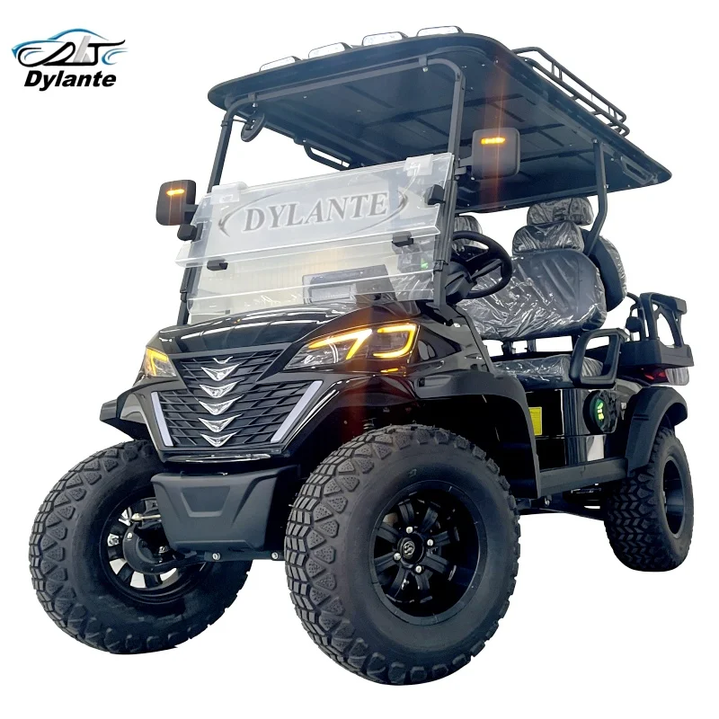 

Абсолютно новый 4-местный электрический внедорожный гольф-кар, разрешенный для использования на дорогах общего пользования, многоцелевой, для охоты, прямые поставки с завода в Китае