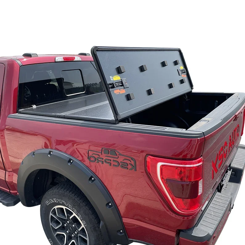 

HT Series Hard Tri Fold Truck Bed Pickup Tonneau Cover for 2007-2013 Toyota Tundra 5.5' Bed