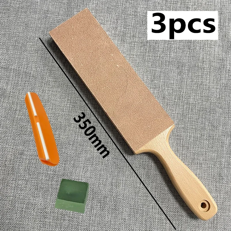 Double-side Knife Polishing Sharpener Sharpening Stone Leather Honing Strop Compound Green Abrasive Paste Polishing Wax Paste